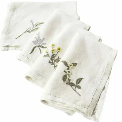 LOBERON Nappes|Linge De Table*Lot de 4 serviettes Lentilly