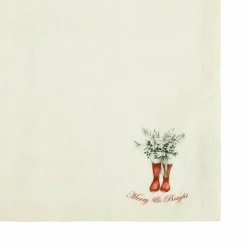 LOBERON Linge De Table|Décorations De Table De Noël*Lot de 4 serviettes Merry & Bright