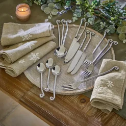 LOBERON Linge De Table*Lot de 4 serviettes Ruspi