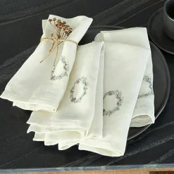 LOBERON Nappes|Linge De Table*Lot de 4 serviettes Torge