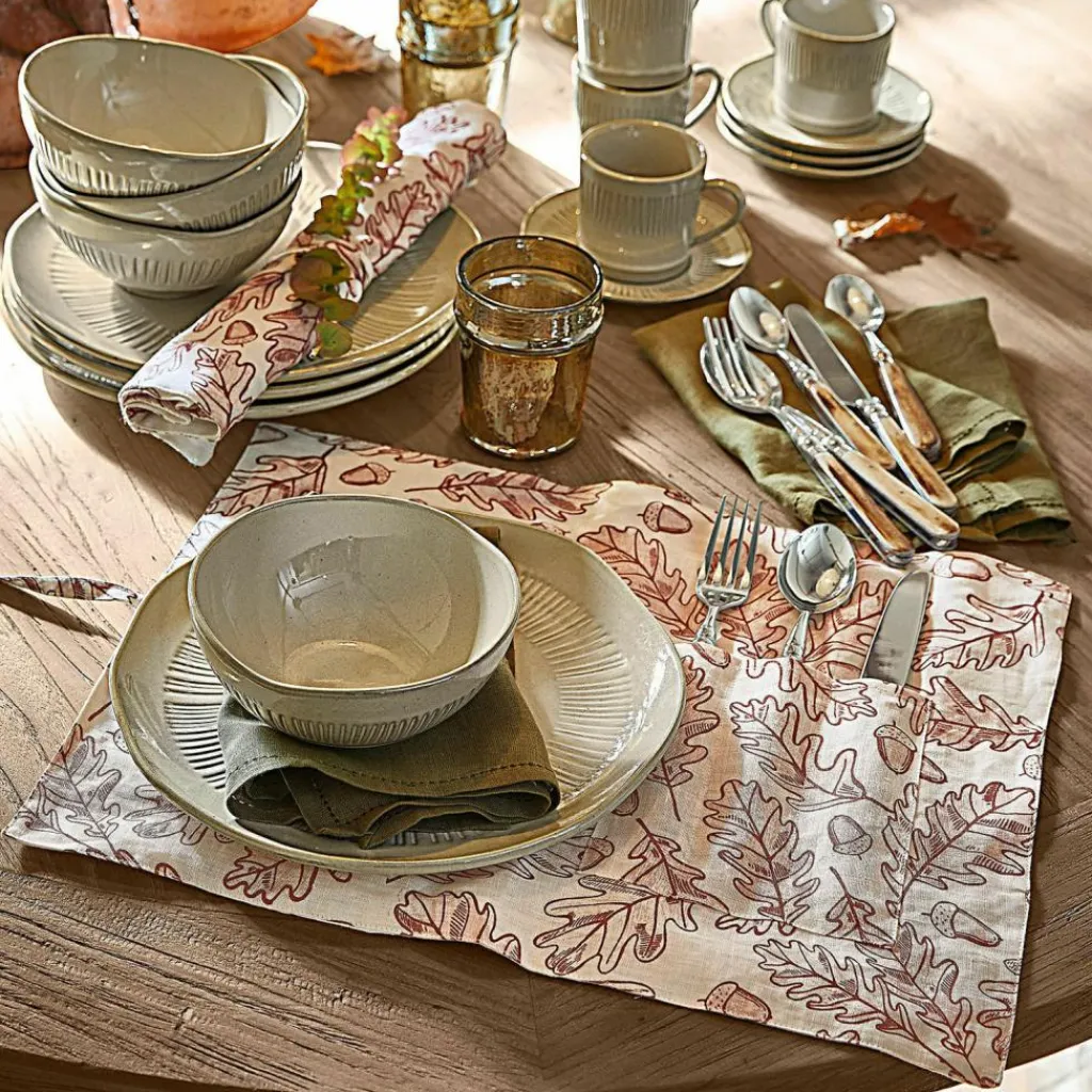 LOBERON Nappes|Linge De Table*Lot de 2 sets de table Qubinal