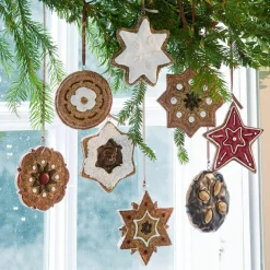 LOBERON Décorations Pour Le Sapin*Lot de 8 suspensions Cibla