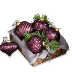 LOBERON Boules De Noël*Lot de 5 suspensions de Noël Sambre