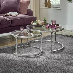 LOBERON Tables Basses|Tables Basses*Lot de 2 tables basses Kabala