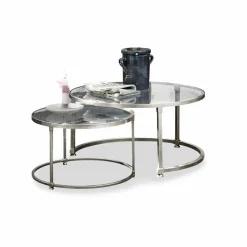 LOBERON Tables Basses|Tables Basses*Lot de 2 tables basses Kabala