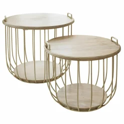 LOBERON Tables Basses|Tables Basses*Lot de 2 tables basses Lawson