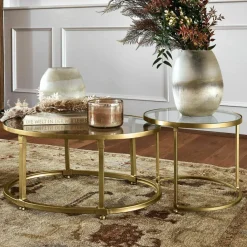 LOBERON Tables Basses|Tables Basses*Lot de 2 tables basses Ninove