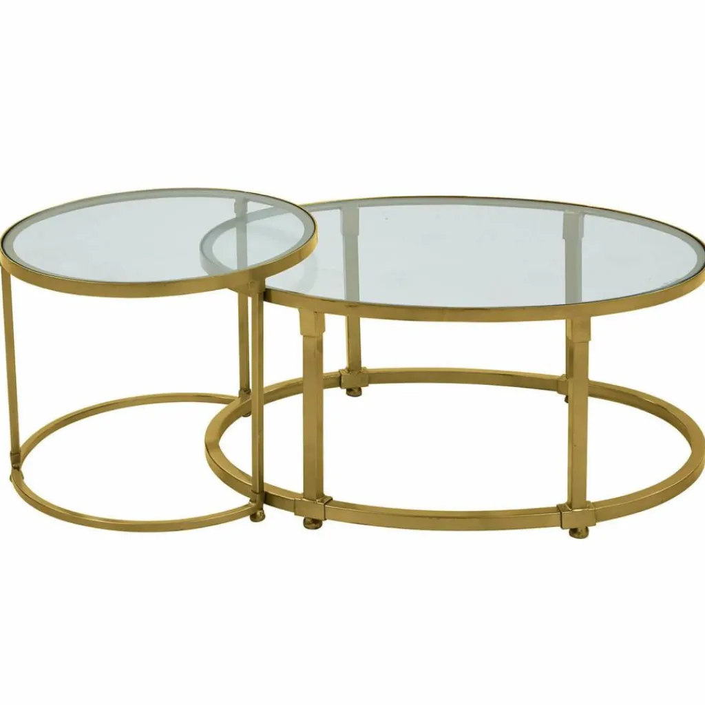 LOBERON Tables Basses|Tables Basses*Lot de 2 tables basses Ninove