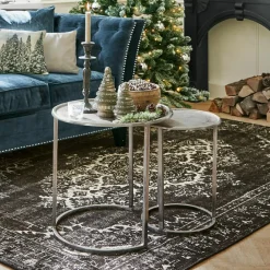 LOBERON Tables D'Appoint|Tables D'Appoint*Lot de 2 tables d'appoint Bodhi