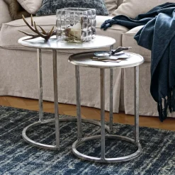 LOBERON Tables D'Appoint|Tables D'Appoint*Lot de 2 tables d'appoint Bodhi