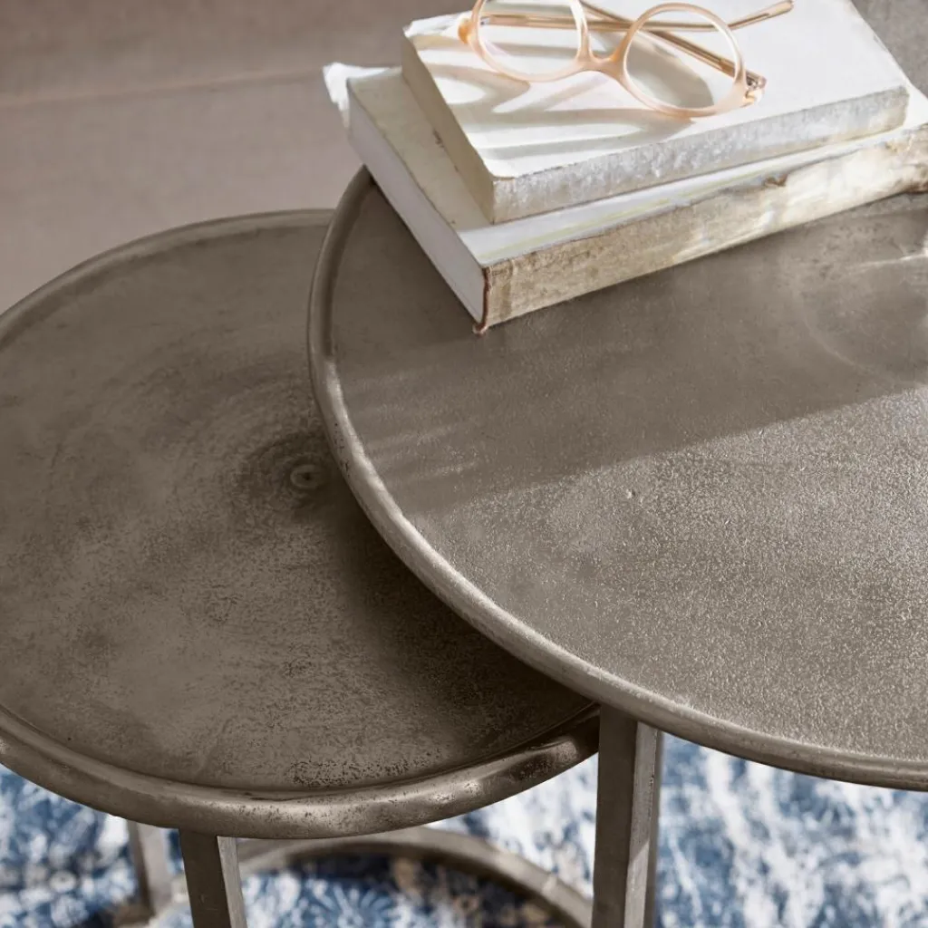LOBERON Tables D'Appoint|Tables D'Appoint*Lot de 2 tables d'appoint Bodhi