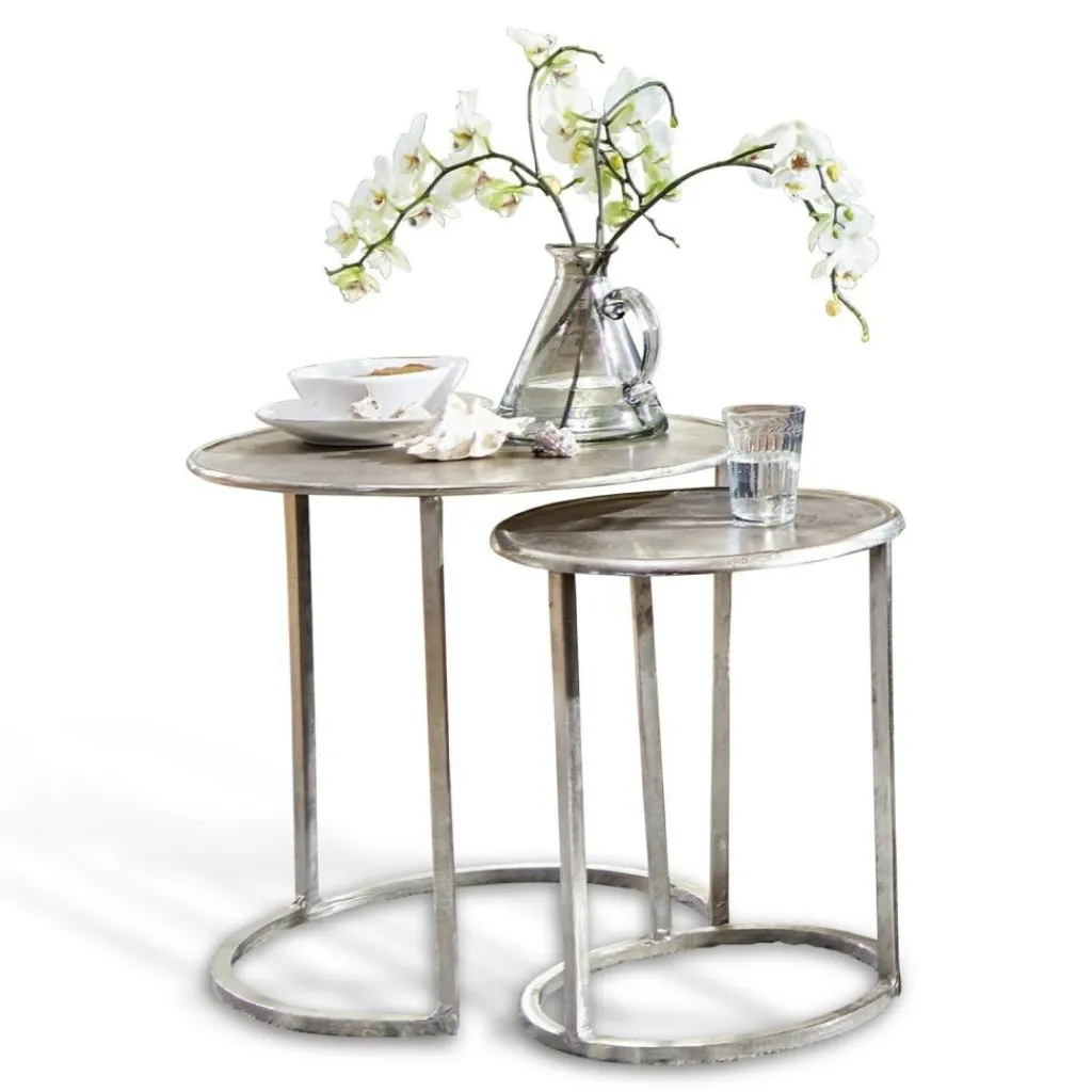 LOBERON Tables D'Appoint|Tables D'Appoint*Lot de 2 tables d'appoint Bodhi