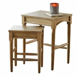LOBERON Tables D'Appoint|Tables D'Appoint*Lot de 2 tables d’appoint Benoique