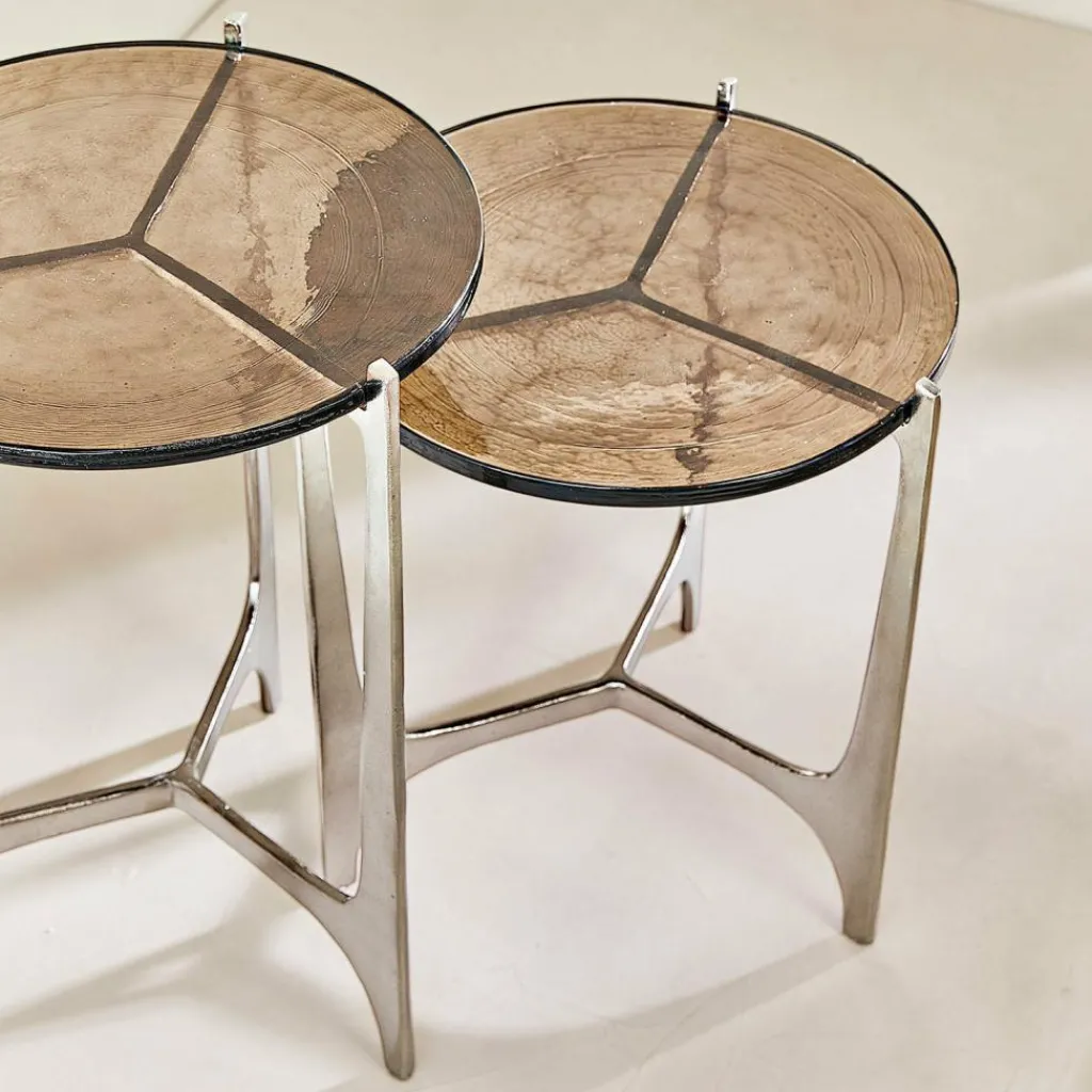 LOBERON Tables D'Appoint|Tables D'Appoint*Lot de 2 tables d’appoint Jouvènne