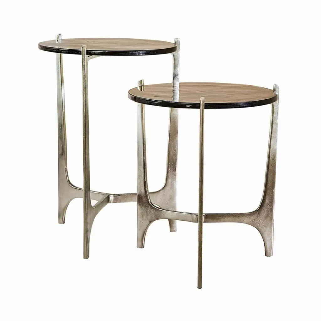 LOBERON Tables D'Appoint|Tables D'Appoint*Lot de 2 tables d’appoint Jouvènne