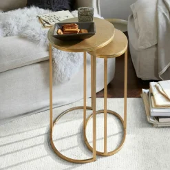 LOBERON Tables D'Appoint|Tables D'Appoint*Lot de 2 tables d’appoint Leron