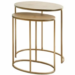 LOBERON Tables D'Appoint|Tables D'Appoint*Lot de 2 tables d’appoint Leron