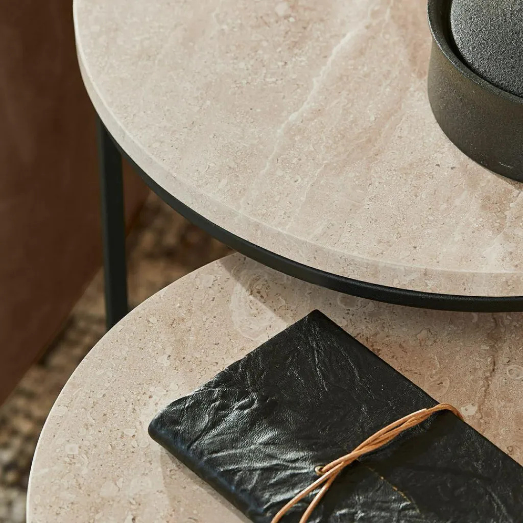LOBERON Tables D'Appoint|Tables D'Appoint*Lot de 2 tables d’appoint Émorieux