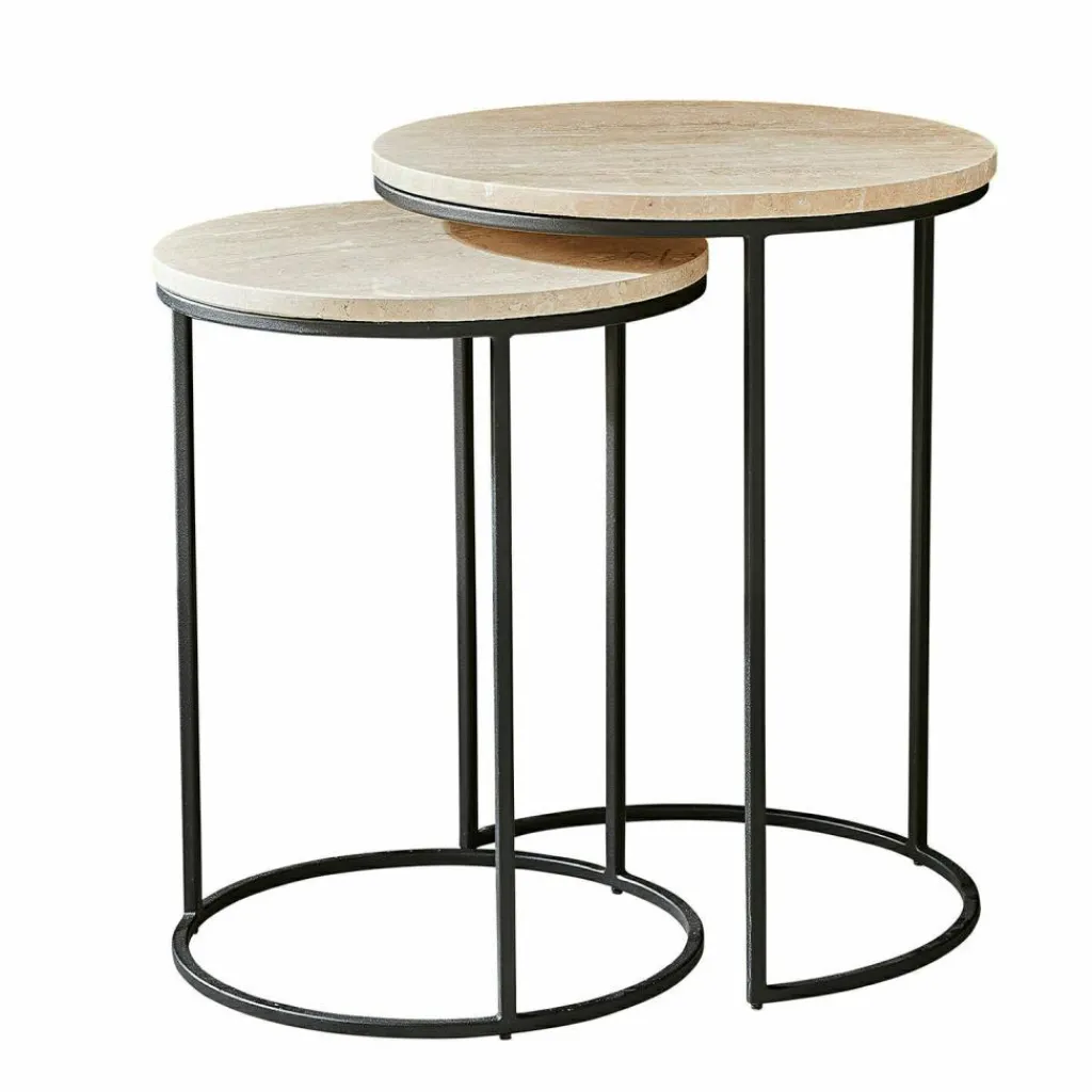 LOBERON Tables D'Appoint|Tables D'Appoint*Lot de 2 tables d’appoint Émorieux