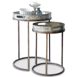 LOBERON Tables D'Appoint|Tables D'Appoint*Lot de 2 tables d’appoint Saint Mark