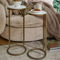 LOBERON Tables D'Appoint|Tables D'Appoint*Lot de 2 tables d’appoint Soréline