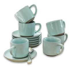 LOBERON Vaisselle|Vaisselle*Lot de 6 tasses et soucoupes Biarré