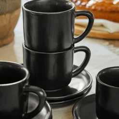 LOBERON Vaisselle|Vaisselle*Lot de 6 tasses et soucoupes Biarré