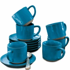 LOBERON Vaisselle|Vaisselle*Lot de 6 tasses et soucoupes Biarré