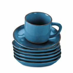LOBERON Vaisselle|Vaisselle*Lot de 6 tasses et soucoupes Biarré