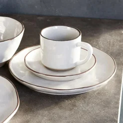 LOBERON Vaisselle|Vaisselle*Lot de 6 tasses et soucoupes Biarré