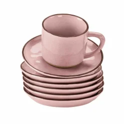 LOBERON Vaisselle|Vaisselle*Lot de 6 tasses et soucoupes Biarré