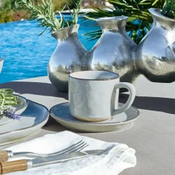 LOBERON Vaisselle|Vaisselle*Lot de 6 tasses et soucoupes Biarré