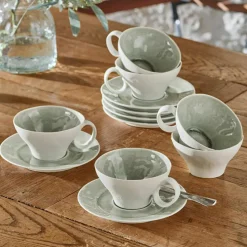 LOBERON Vaisselle|Vaisselle*Lot de 6 tasses et soucoupes Braganza