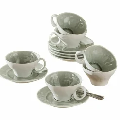 LOBERON Vaisselle|Vaisselle*Lot de 6 tasses et soucoupes Braganza