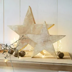 LOBERON Objets Décoratifs De Noël*Lot de 2 étoiles Dunino