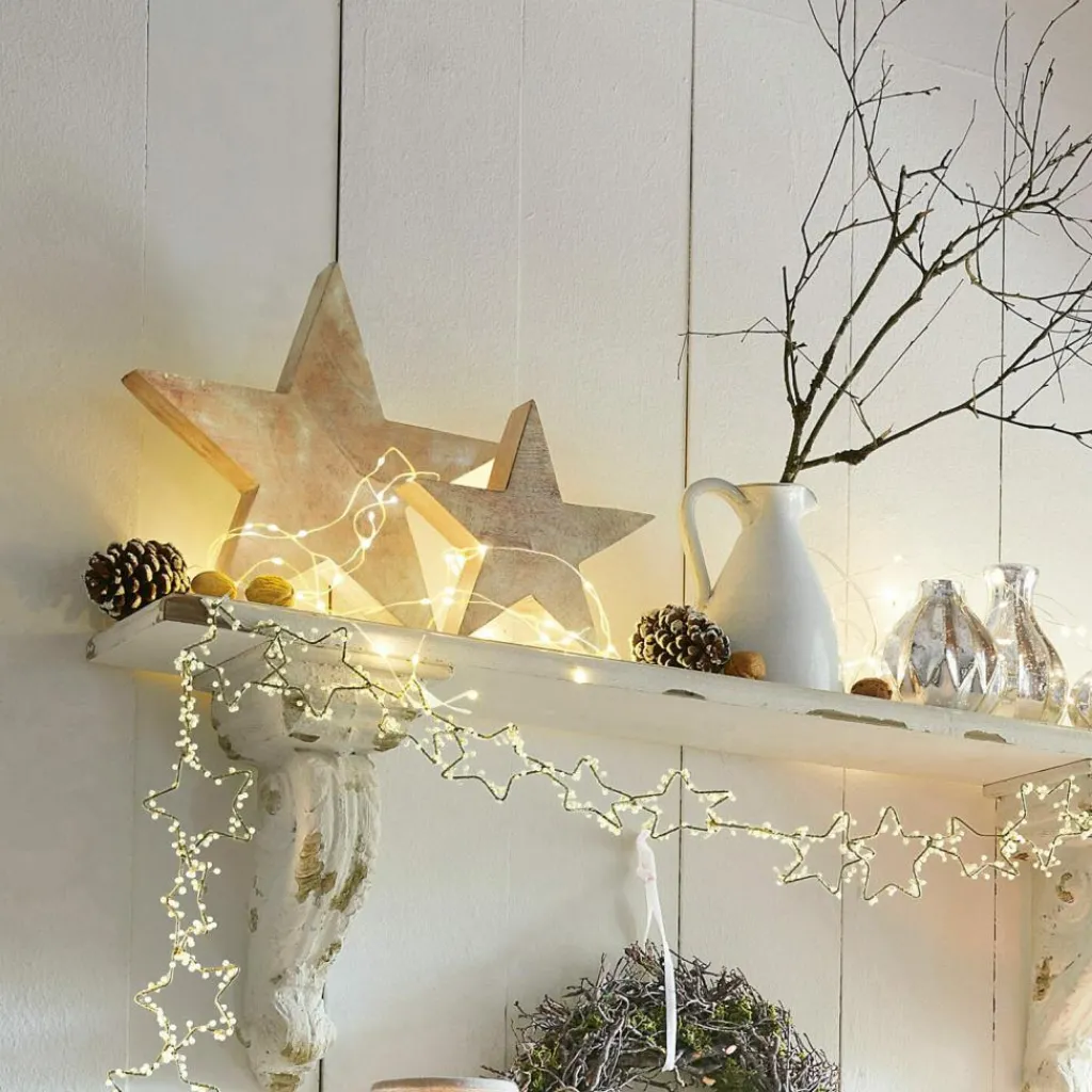 LOBERON Objets Décoratifs De Noël*Lot de 2 étoiles Dunino
