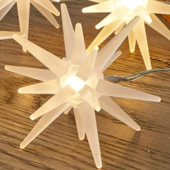 LOBERON Accessoires Lumineux|Décorations Lumineuses*Lot de 4 étoiles LED Ciseau