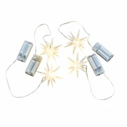 LOBERON Accessoires Lumineux|Décorations Lumineuses*Lot de 4 étoiles LED Ciseau