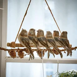 LOBERON Objets Décoratifs De Noël*Oiseaux perchés Orely