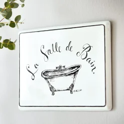 LOBERON Plaques Et Panneaux|Panneaux Décoratifs Et Tableaux*Plaque décorative La salle de bain