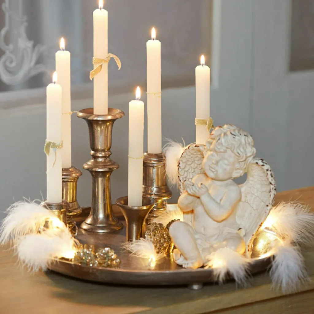 LOBERON Décorations De Table De Noël|Photophores, Chandeliers Et Lanternes*Plateau à bougies Tiralen