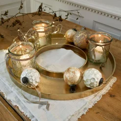 LOBERON Décorations De Table De Noël|Photophores, Chandeliers Et Lanternes*Plateau à bougies Velarosas