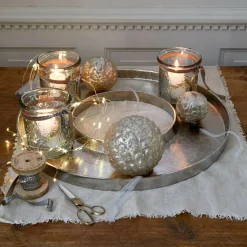 LOBERON Décorations De Table De Noël|Photophores, Chandeliers Et Lanternes*Plateau à bougies Velarosas