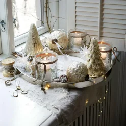 LOBERON Décorations De Table De Noël|Photophores, Chandeliers Et Lanternes*Plateau à bougies Velarosas
