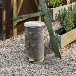 LOBERON Outils De Jardin*Poubelle Gris