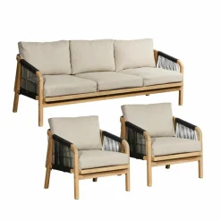 LOBERON Canapés, Chaises Et Fauteuils*Salon de jardin FSC®-100% Shreveport