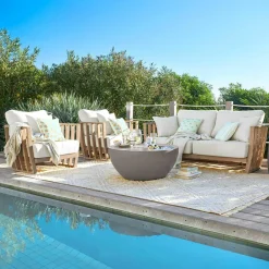 LOBERON Canapés, Chaises Et Fauteuils*Salon de jardin FSC®-100% Vézère