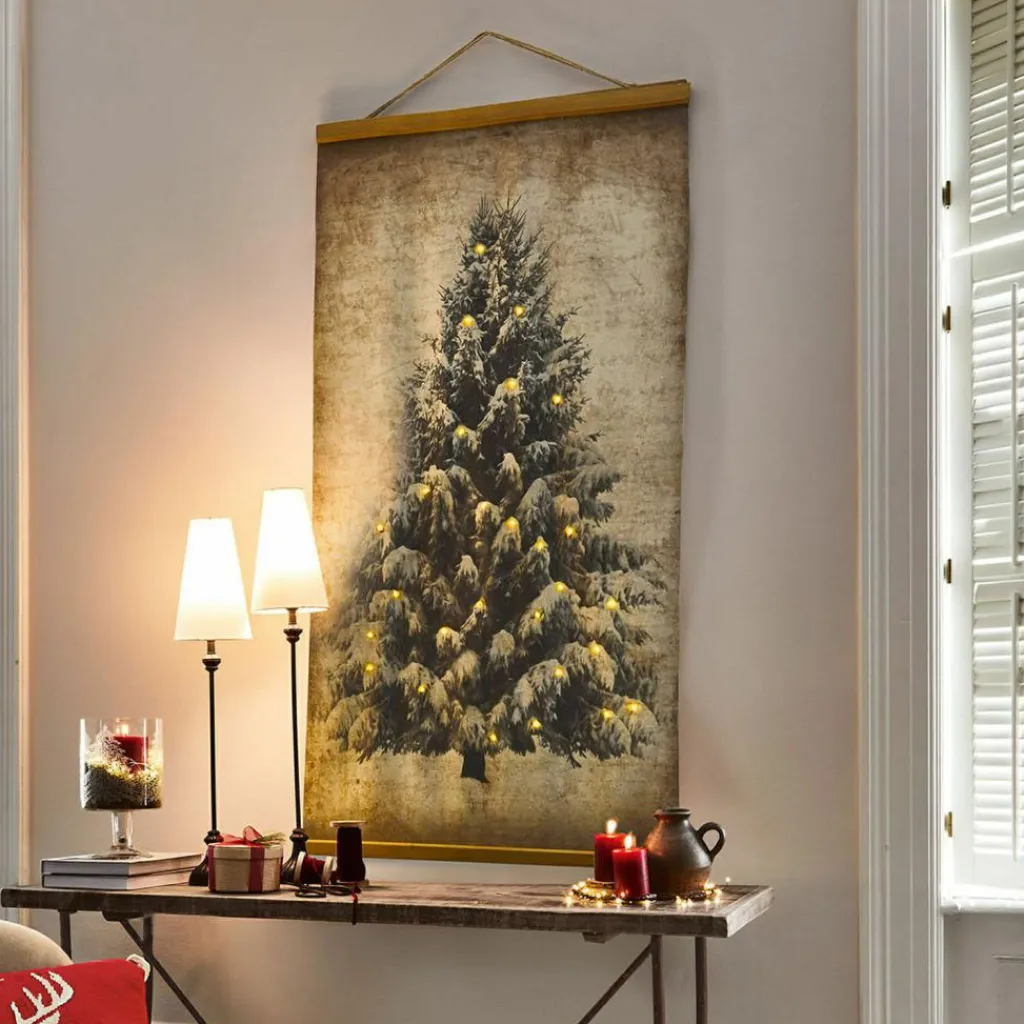 LOBERON Objets Décoratifs De Noël*Tableau avec LED Gussers