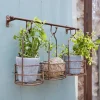 LOBERON Outils De Jardin*Étagère murale et paniers à plantes Hemente