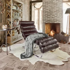 LOBERON Tapis Ronds|Tapis*Tapis en peau de vache Edward